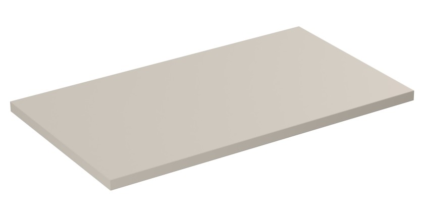 Plan vasque BELLA 80 cm – Coloris marron congo – Finition mate pour meuble suspendu 