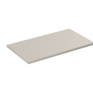 Plan vasque BELLA 80 cm – Coloris marron congo – Finition mate pour meuble suspendu 