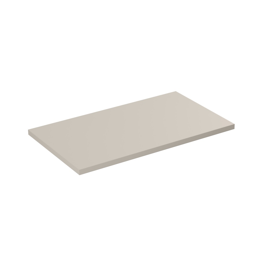 Plan vasque BELLA 80 cm – Coloris marron congo – Finition mate pour meuble suspendu 