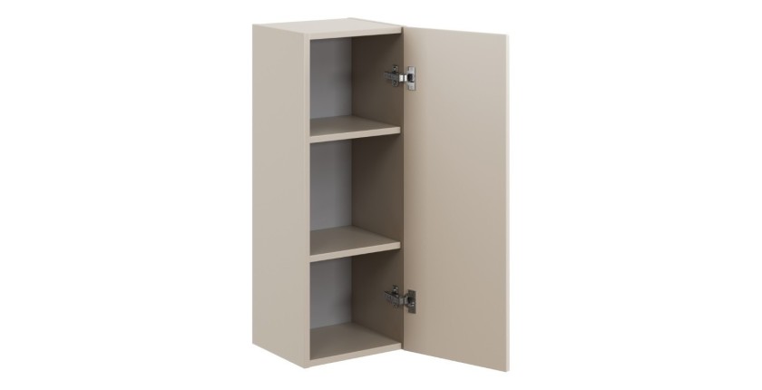 Meuble de rangement BELLA 80 cm de haut – Coloris marron congo – Élément mural suspendu