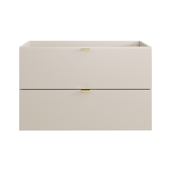 Mobile sottolavabo BELLA 80 cm – Colore marrone congo – Finitura opaca e design sospeso