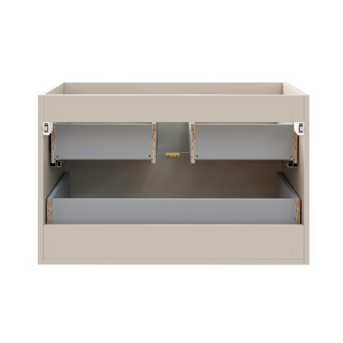 Mobile sottolavabo BELLA 80 cm – Colore marrone congo – Finitura opaca e design sospeso