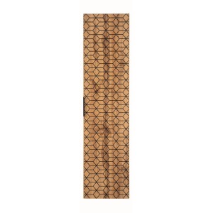 Colonne salle de bain DIAMEN 140 cm – Coloris chêne wotan – Meuble suspendu compact 