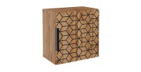 Meuble de rangement DIAMEN 31 cm – Coloris chêne wotan – Style design 