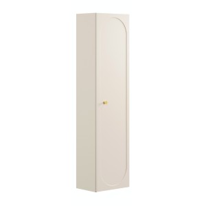 Colonne TORNADO 140 cm – Finition sable – 1 porte, 4 étagères, style contemporain 