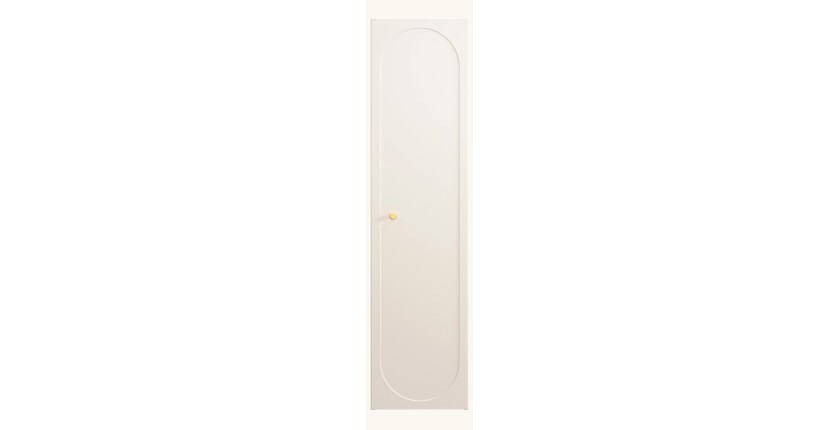 Colonne TORNADO 140 cm – Finition sable – 1 porte, 4 étagères, style contemporain 