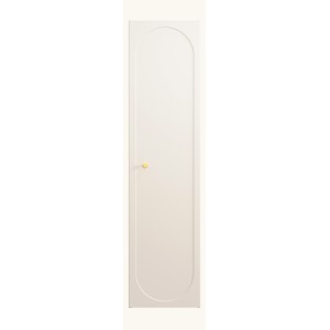 Colonne TORNADO 140 cm – Finition sable – 1 porte, 4 étagères, style contemporain 
