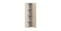 Colonne TORNADO 140 cm – Finition sable – 1 porte, 4 étagères, style contemporain 