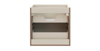 Meuble sous vasque TORNADO 60 cm – 2 tiroirs – Finition sable – Style contemporain 