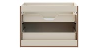 Meuble sous vasque TORNADO 80 cm – 2 tiroirs – Finition sable – Style contemporain 