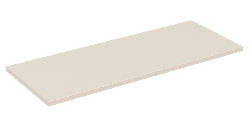 Plan vasque TORNADO 120 cm – Finition sable – MDF & PVC – Pour meuble sous vasque 