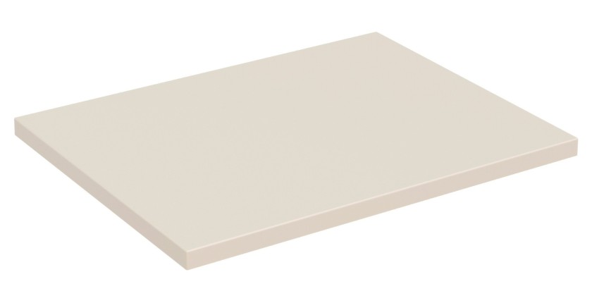Plan vasque TORNADO 60 cm – Finition sable – MDF & PVC – Pour meuble sous vasque 
