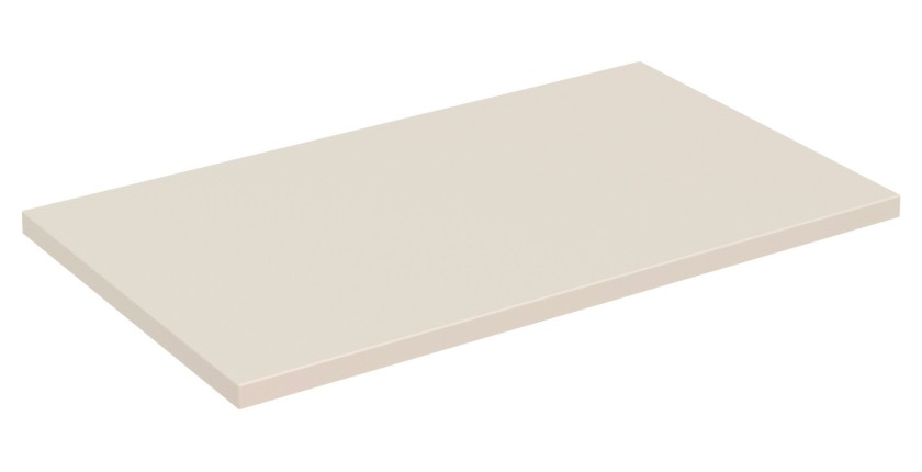 Plan vasque TORNADO 80 cm – Finition sable – MDF & PVC – Pour meuble sous vasque 