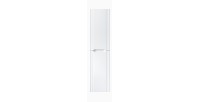 Colonne FIDJI 166 cm – Finition blanc alpin brillant – 2 portes – Fixation mixte 