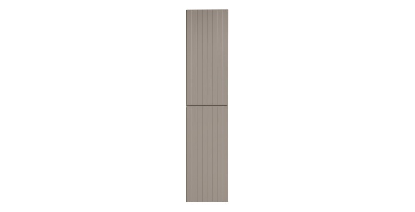 Colonne ICON 160 cm – Finition marron congo – 2 portes – Meuble de salle de bain suspendu 
