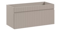 Meuble sous vasque ICON 100 cm – 1 tiroir – Finition marron congo – Style moderne suspendu 