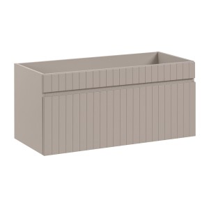 Meuble sous vasque ICON 100 cm – 1 tiroir – Finition marron congo – Style moderne suspendu 
