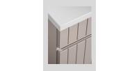 Meuble sous vasque ICON 100 cm – 1 tiroir – Finition marron congo – Style moderne suspendu 