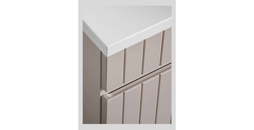 Meuble sous vasque ICON 100 cm – 1 tiroir – Finition marron congo – Style moderne suspendu 