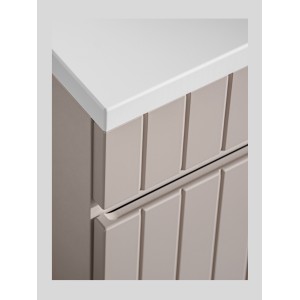 Meuble sous vasque ICON 100 cm – 1 tiroir – Finition marron congo – Style moderne suspendu 