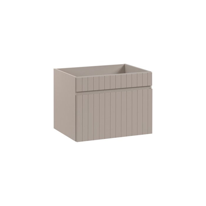 Meuble sous vasque ICON 60 cm – 1 tiroir – Finition marron congo – Style moderne suspendu 