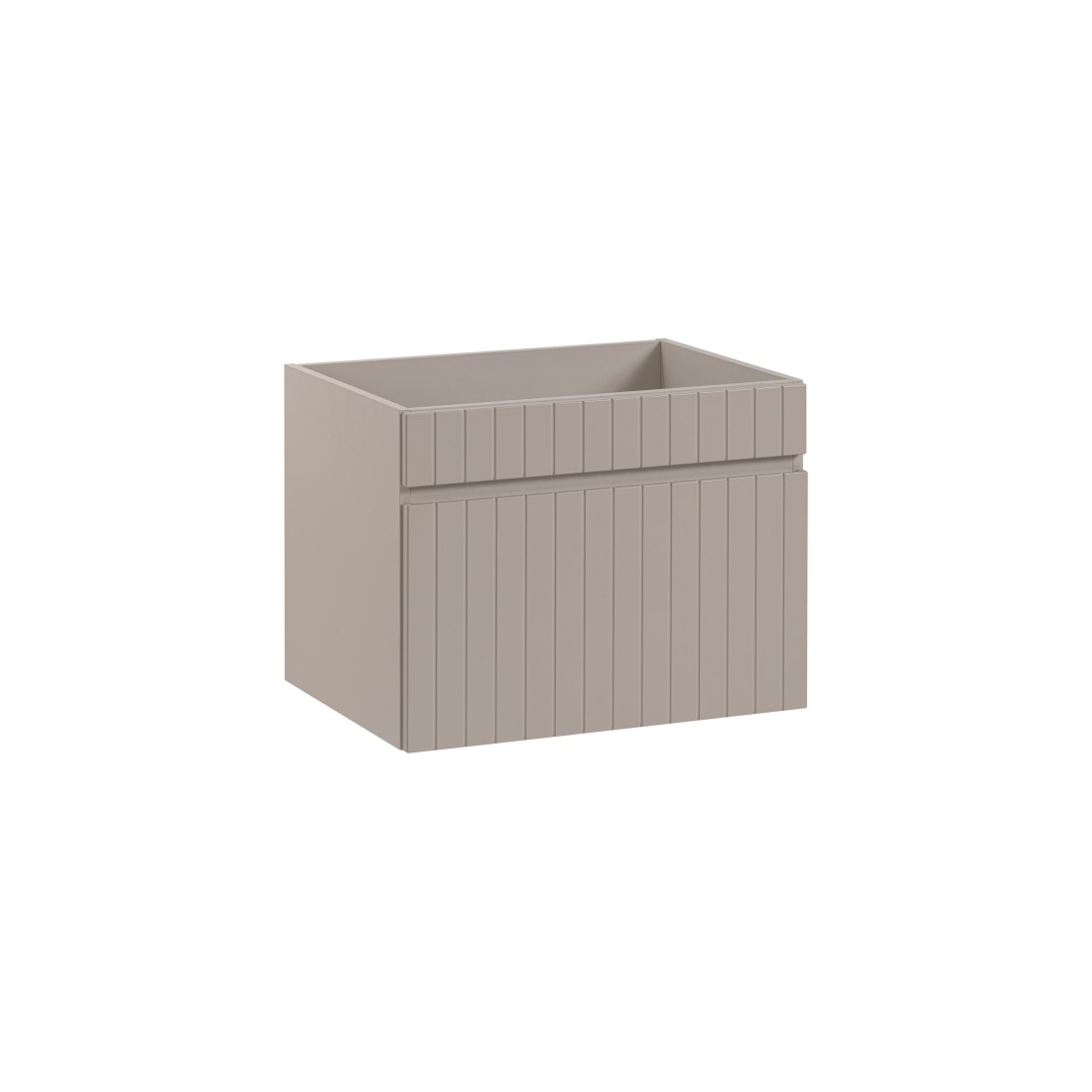 Meuble sous vasque ICON 60 cm – 1 tiroir – Finition marron congo – Style moderne suspendu 
