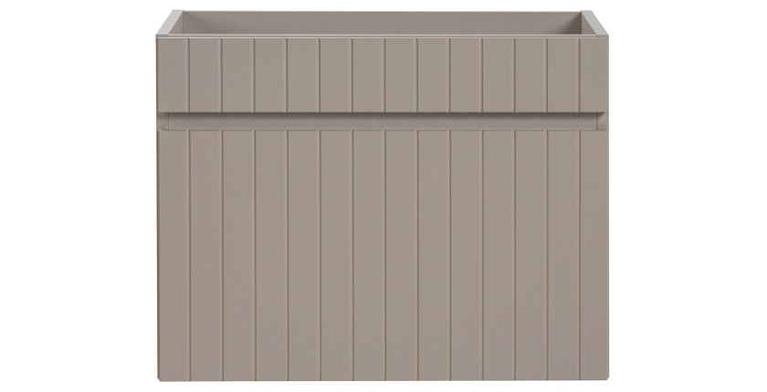Meuble sous vasque ICON 60 cm – 1 tiroir – Finition marron congo – Style moderne suspendu 