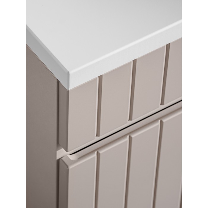 Meuble sous vasque ICON 60 cm – 1 tiroir – Finition marron congo – Style moderne suspendu 
