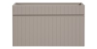 Meuble sous vasque ICON 80 cm – 1 tiroir – Finition marron congo – Meuble suspendu moderne 