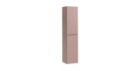 Colonne de salle de bain ICON 160 cm – 2 portes – Finition rose poudré – Meuble suspendu moderne 
