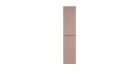 Colonne de salle de bain ICON 160 cm – 2 portes – Finition rose poudré – Meuble suspendu moderne 