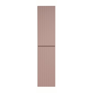 Colonne de salle de bain ICON 160 cm – 2 portes – Finition rose poudré – Meuble suspendu moderne 