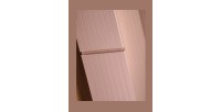 Colonne de salle de bain ICON 160 cm – 2 portes – Finition rose poudré – Meuble suspendu moderne 