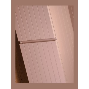 Colonne de salle de bain ICON 160 cm – 2 portes – Finition rose poudré – Meuble suspendu moderne 