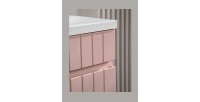 Meuble sous vasque ICON 100 cm – 1 tiroir – Finition rose poudré – Design suspendu moderne 