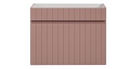 Meuble sous vasque ICON 60 cm – 1 tiroir – Finition rose poudré – Suspendu – Style moderne 