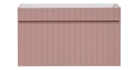 Meuble sous vasque ICON 80 cm – 1 tiroir – Rose poudré – Suspendu – Style moderne 