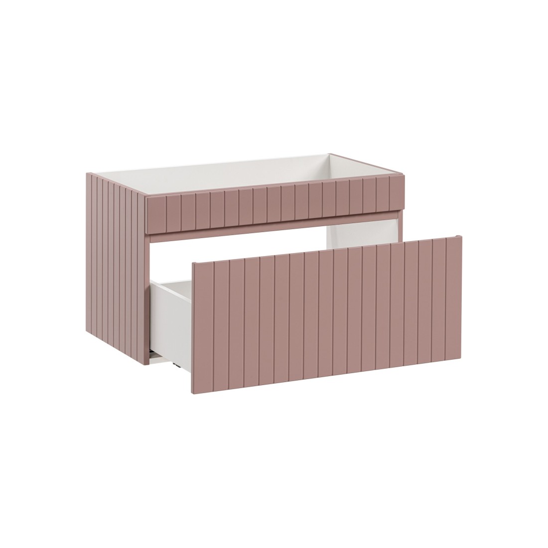 Meuble Sous-Vasque Icon 60 Cm – 1 Tiroir – Blanc Alpin Mat – Suspendu Moderne Et Élégant