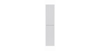 Colonne de salle de bain ICON 160 cm – Blanc alpin mat – 2 portes – Style moderne suspendu 