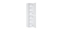 Colonne de salle de bain ICON 160 cm – Blanc alpin mat – 2 portes – Style moderne suspendu 