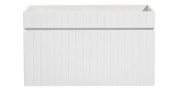 Meuble sous vasque ICON 80 cm – 1 tiroir – Finition blanc alpin – Design suspendu moderne 
