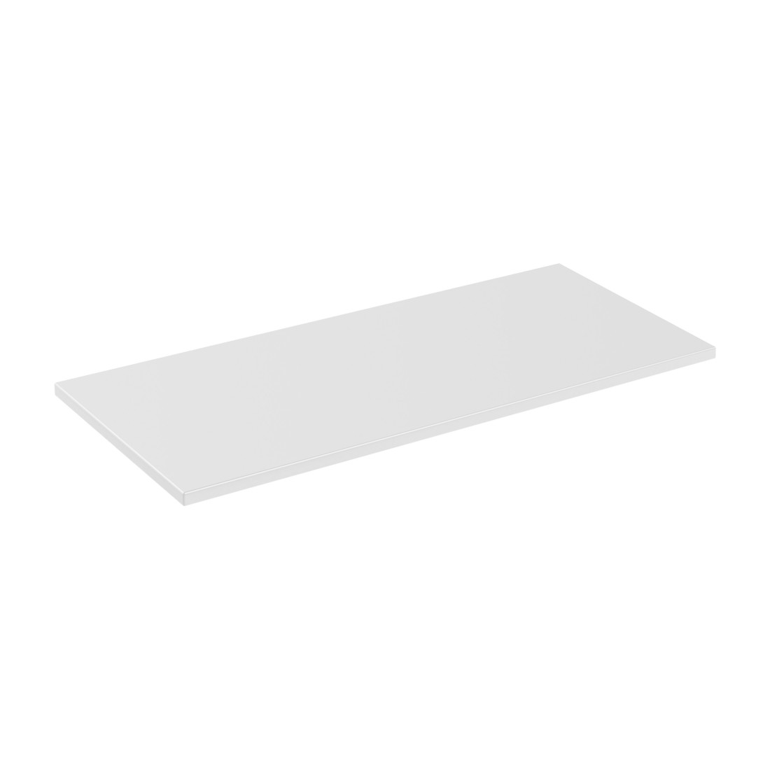 Plan vasque ICON 100 cm – Finition blanc alpin mat – Accessoire pour meuble sous vasque 