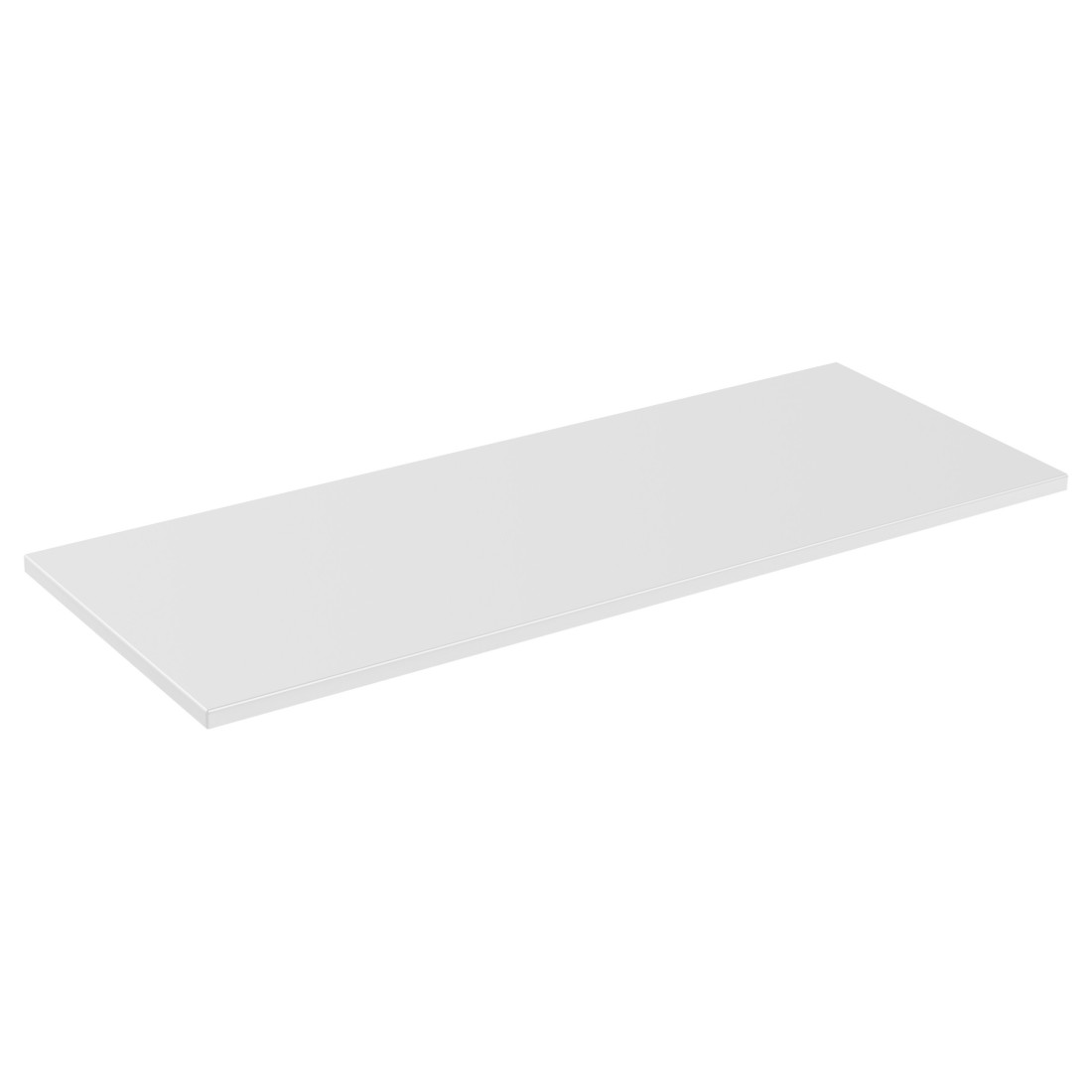 Plan vasque ICON 140 cm – Finition blanc alpin mat – Accessoire meuble sous vasque design 