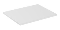 Plan vasque ICON 60 cm – Finition blanc alpin mat – Accessoire meuble sous vasque moderne 