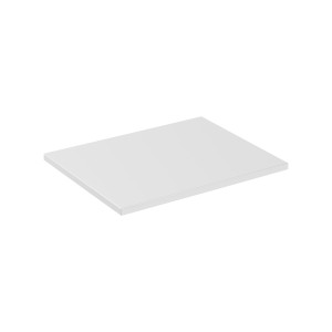 Plan vasque ICON 60 cm – Finition blanc alpin mat – Accessoire meuble sous vasque moderne 