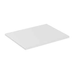 Plan vasque ICON 60 cm – Finition blanc alpin mat – Accessoire meuble sous vasque moderne 