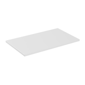 Plan vasque ICON 80 cm – Finition blanc alpin mat – Accessoire meuble sous vasque moderne 