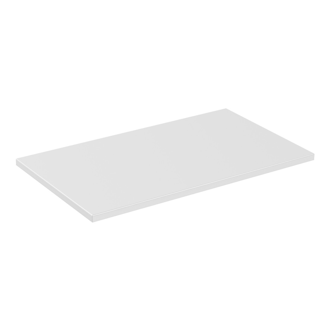Plan vasque ICON 80 cm – Finition blanc alpin mat – Accessoire meuble sous vasque moderne 