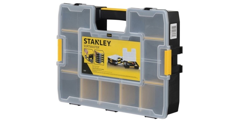STANLEY - Organiseur Sortmaster 17 compartiments - 1-94-745 - 17 compartiments dont 10 intercalaires amovibles