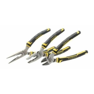 Coffret de 3 pinces Fatmax - Universelle 160 mm - Coupante Diagonale 160 mm - Bec Long Droit 160 mm - STANLEY, 4-84-488